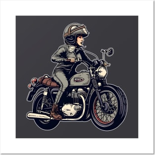 Classic Motorcycle Elegance Posters and Art